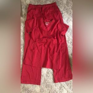 Healing hands scrub set S top and M bottoms